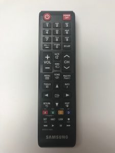 remote control with 0/1 and Power Off buttons